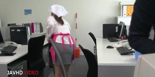Miniatura de Asian Office Lady Chihiro Akino Amazes With Blowjob And Craves Creampie Delight