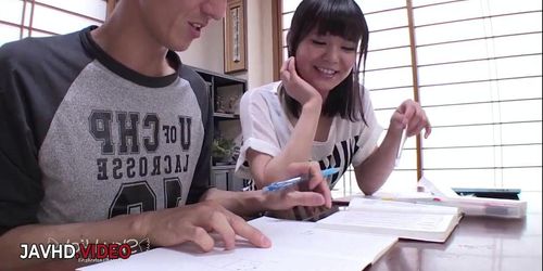 Miniatura de Naughty Japanese Student Haruka Miura Gives Hot Blowjob And Doggy Screw
