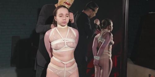 Miniatura de Long Tight Bondage Session In Lingerie