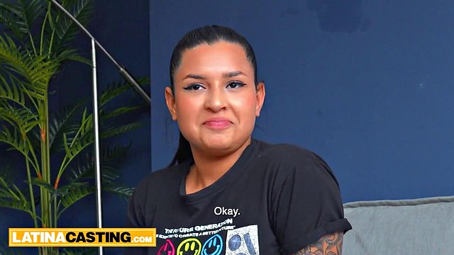Miniatura de Thick Big-Butted Latina Latina Arrives at Casting, Pounded Hardcore by Massive BWC Until She Bre