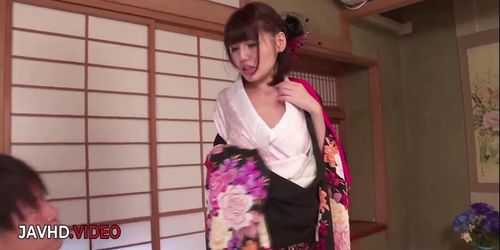 Miniatura de Sultry Jav Girl In Kimono Fucked Intensely Then Deeply Creampie Drenched
