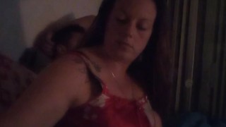 Miniatura de White milf smoking and watching TV