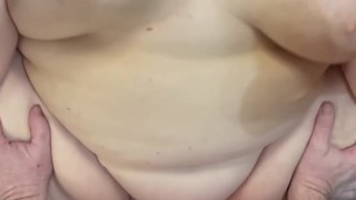 Miniatura de Fucking Busty Chubby Hairy Fat White Pussy Giving Her A Cumshot Creampie