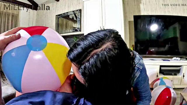 Miniatura de MilfyCalla's BDSM Beach Ball Deepthroat Popping Doggy Double Cum