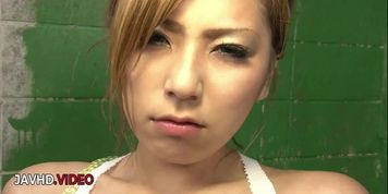 Miniatura de Threesome Fun Starts When Sakura Kiryu Shows Skills Then Takes Facial Pleasure Intense Asian MILF