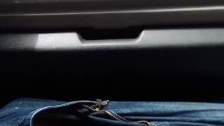 Miniatura de Petty Milf Driving Truck Let's Latino Guy Jerk Off To Her In Public Part 1