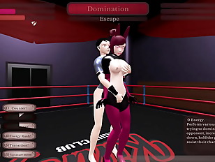 Miniatura de kinky fight club [wrestling hentai game] ep.1 hard pegging sex fight on the ring for a slutty bunnygirl