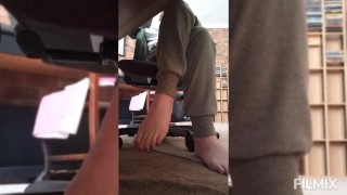 Miniatura de my feet while working from home