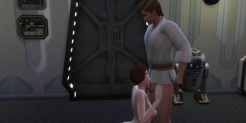Miniatura de X Star Wars: Luke using his jedi skils to screw Leia |Sims4| porn hentai