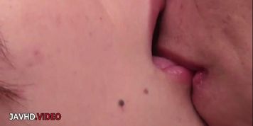 Miniatura de Lingerie Clad Wild Japanese Girl Delivers Creampie Bliss Through Oral Prowess Blowjob
