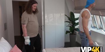 Miniatura de VIP4K. This MILF is up for some wild sex with three guys